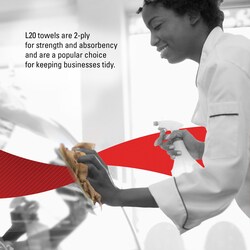 Kimberly-Clark Professional WypAll L20 Wipers Tan | Buy Online | Kimberly-Clark Professional&trade; | Fisher Scientific